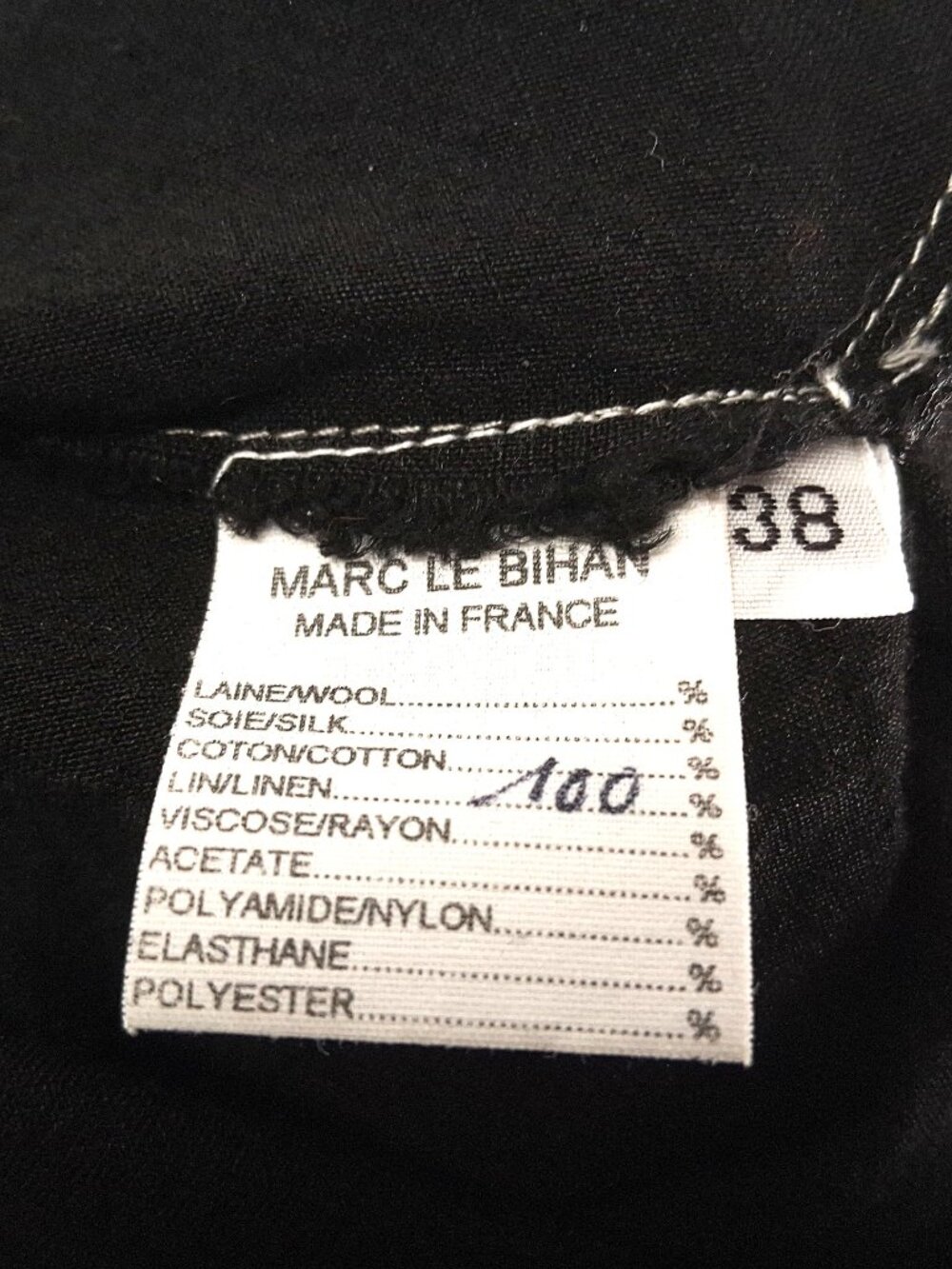 Marc Le Bihan Linen Asymmetric Draped Bustle Maxi Skirt Black Deconstructed 38 M - Picture 10 of 15